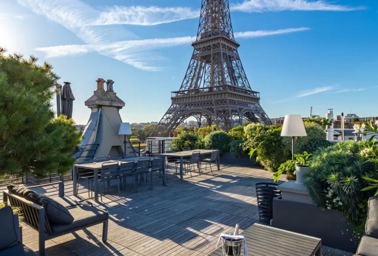 Rooftop Eiffel Tower Paris luxury apartment