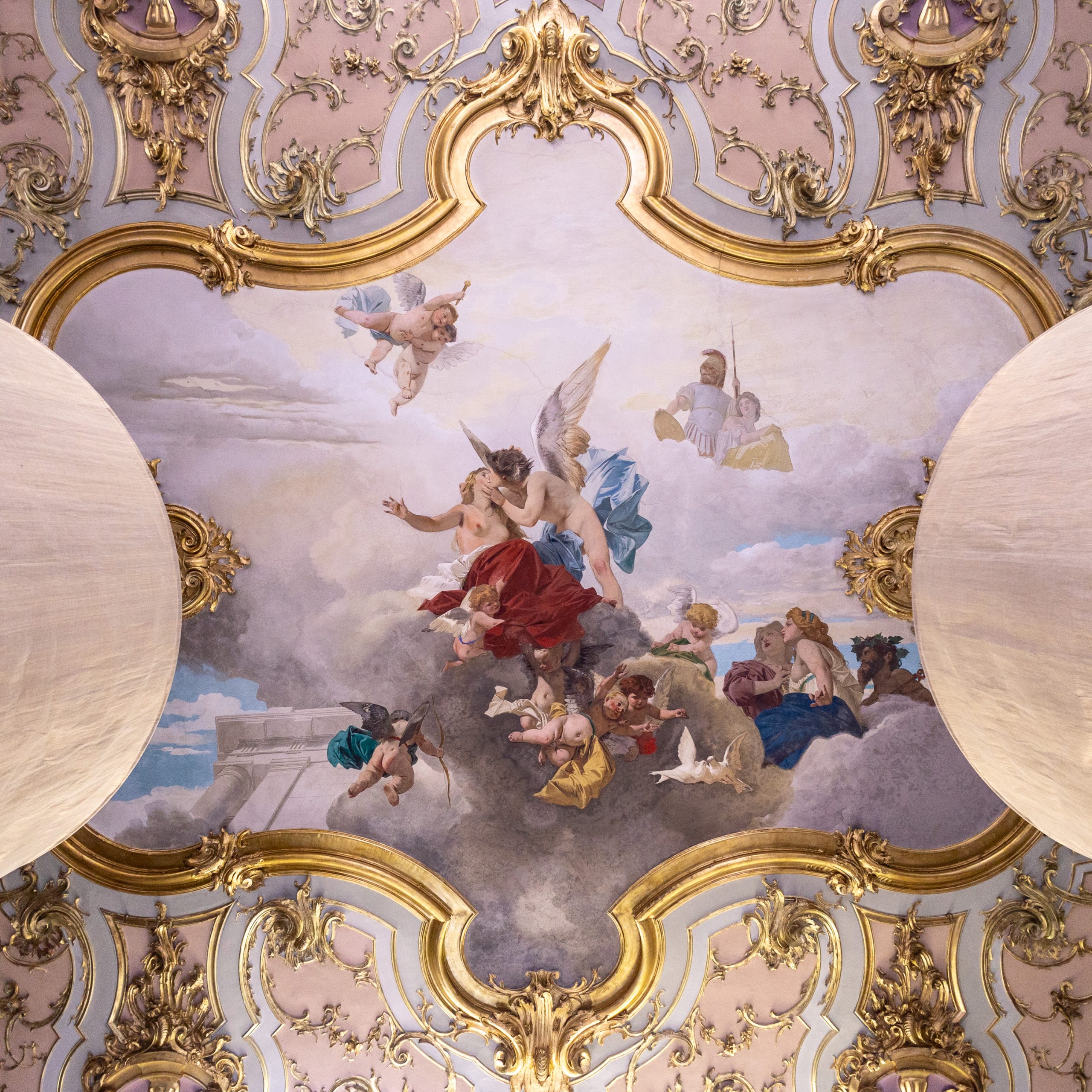 Florence event venue fresco ceiling