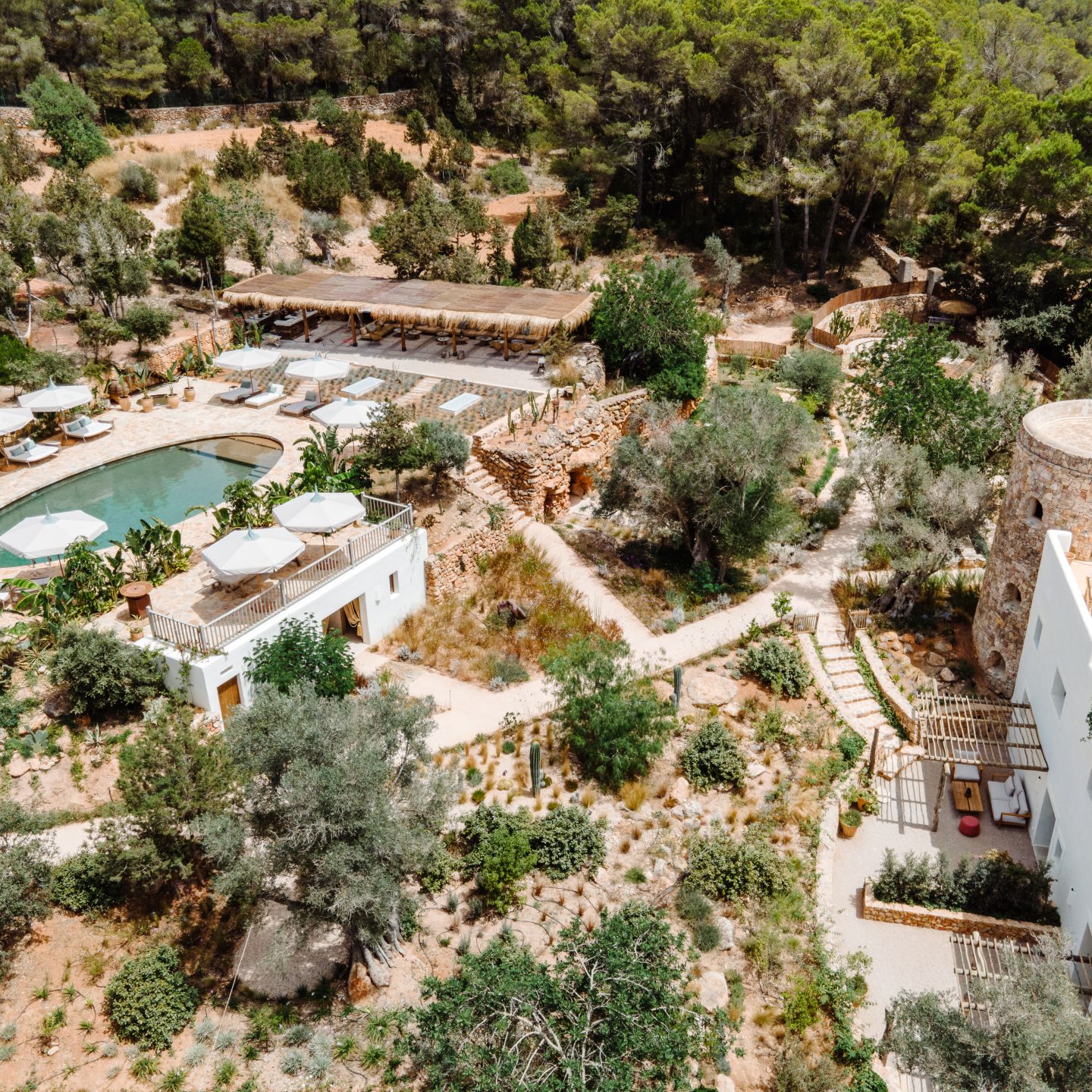 FInca Ibiza event venue aerial view 